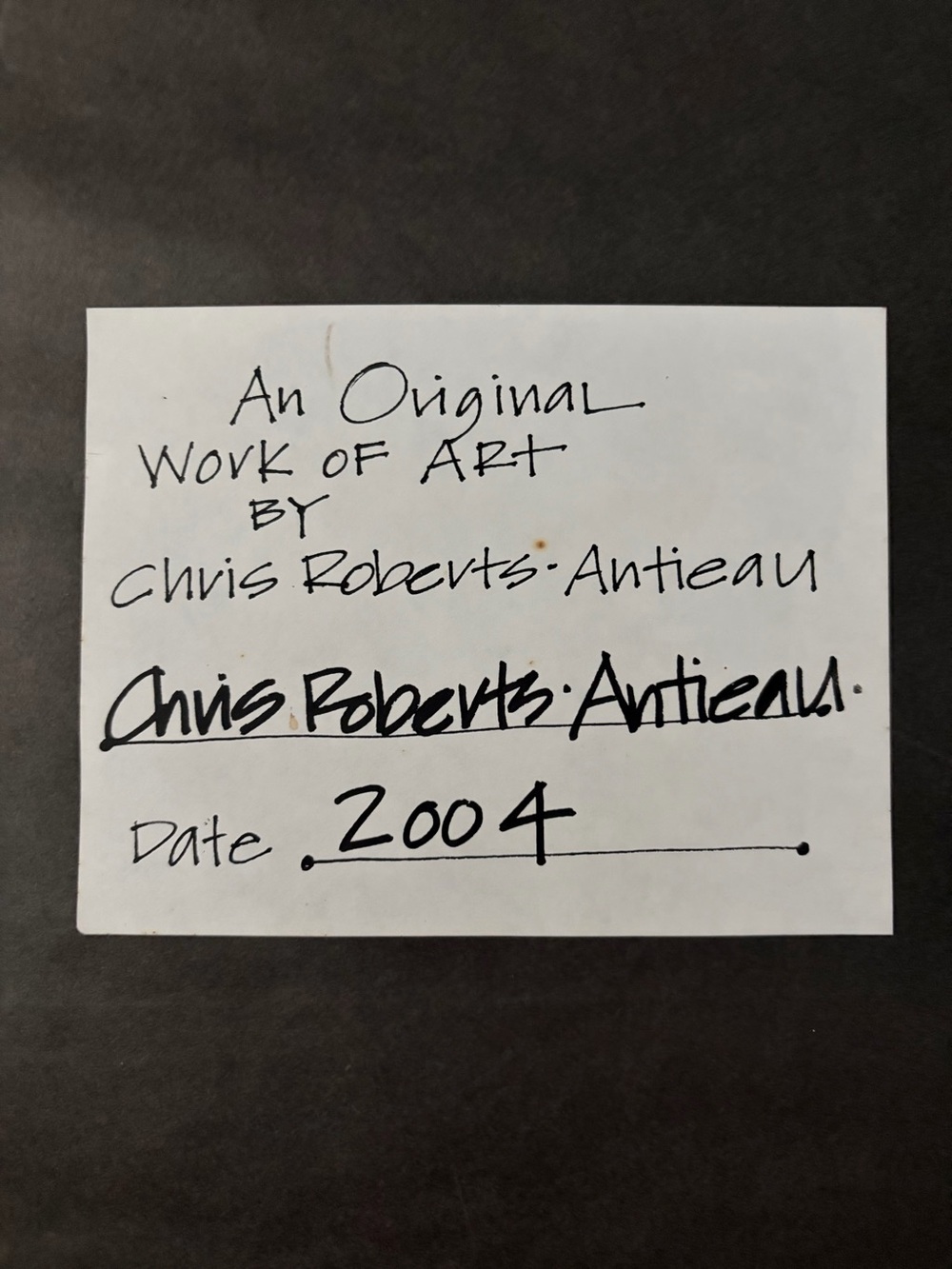 Original Chris Robert’s-Antieau Fabric Art - 2004 - Picture 3 of 5